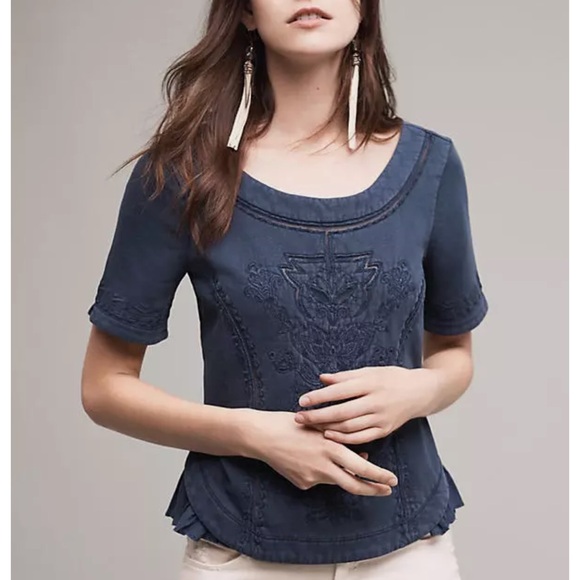Saturday Sunday Tops - Saturday Sunday brand from Anthropology. Navy blue. Sz: Sm.